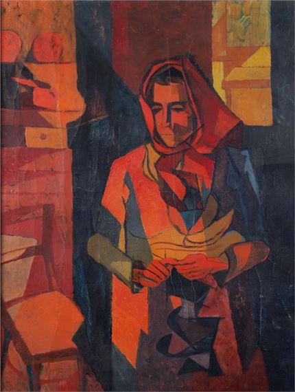 The seamstress by Gabriel Robin, circa 1940