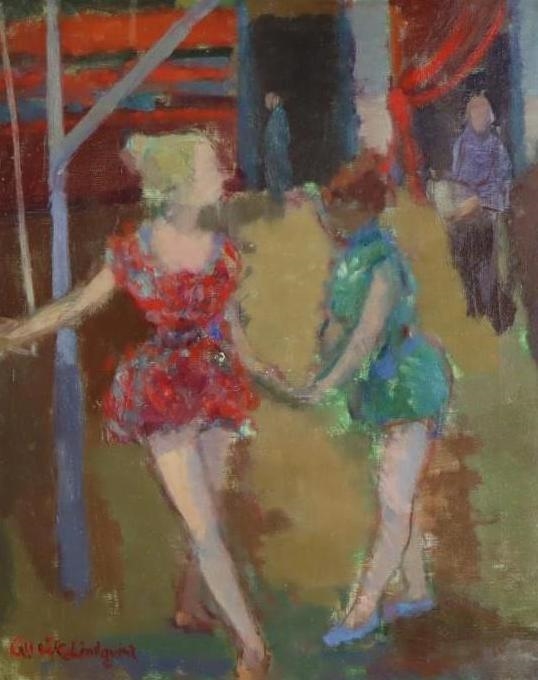 Gertrud Wråke-lindqvist | Ballerinas practicing | MutualArt