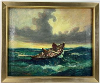 Small rowboat out at sea - Henry B. Mussina