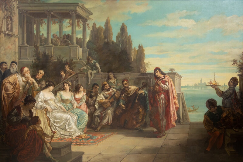 Augusto‏ Wolf | August Wolf (German, 1842 - 1915) The Venetian Festival ...