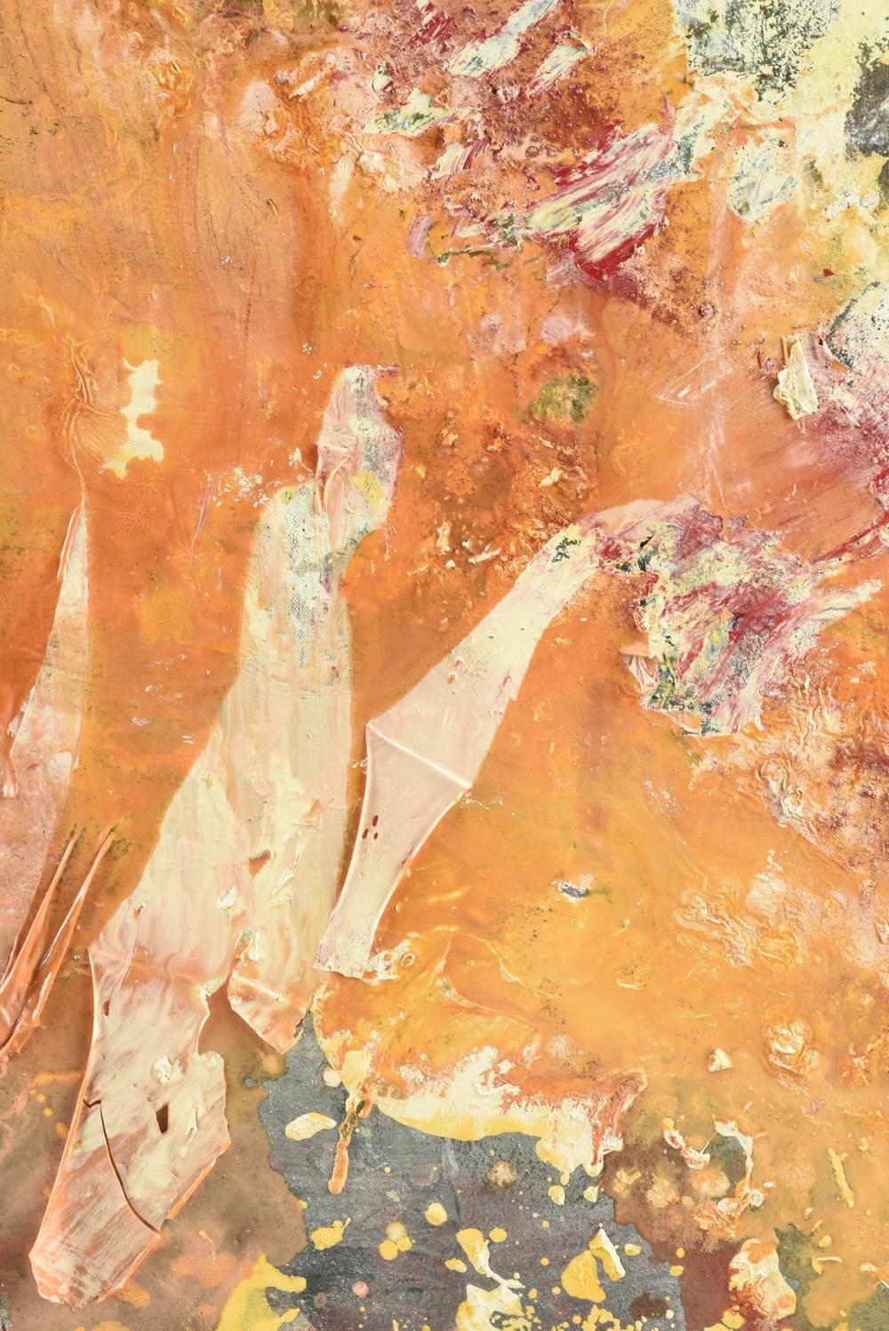 Artwork by Cora Cohen, "In the Sound of the Wind, Made of spray enamel on linen