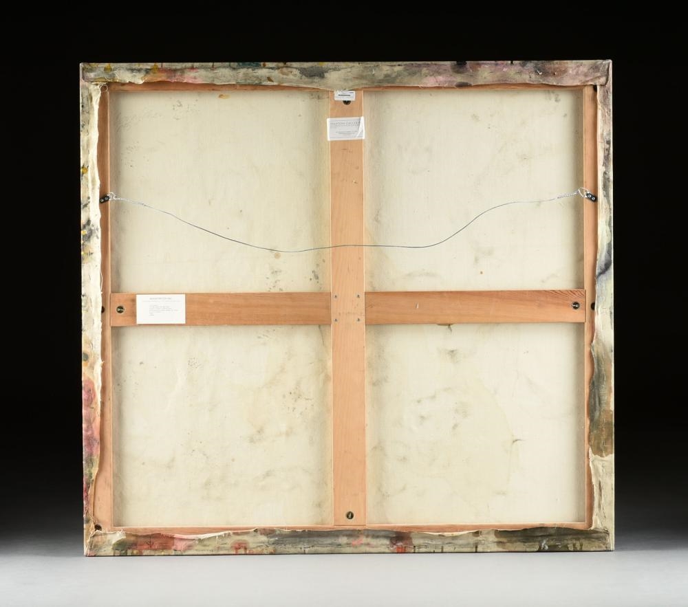 Artwork by Cora Cohen, "In the Sound of the Wind, Made of spray enamel on linen