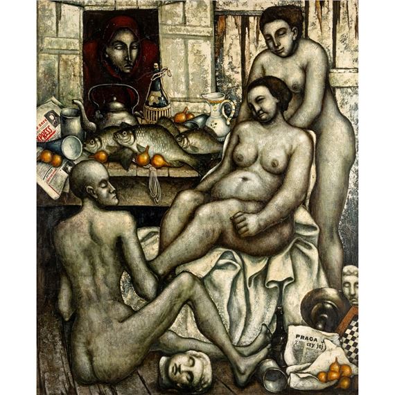 Mondhelle Nacht (Noc księżycowa) by Wieslaw Garbolinski, 1971