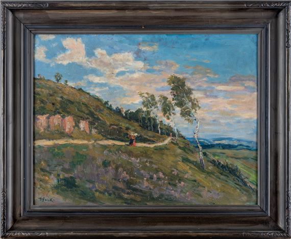 PATH ON A HILL by Robert F. Wacík, 20th century