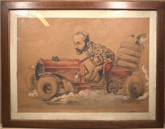 Alexandre Léon Lebarque Framed mixed-media lithograph - Alexandre Léon Lebarque