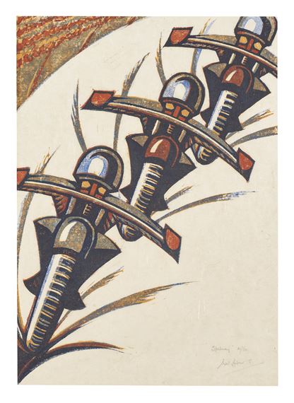 Speedway by Sybil Andrews, 1934