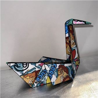 The lion king swan origami - Shimon Maimon