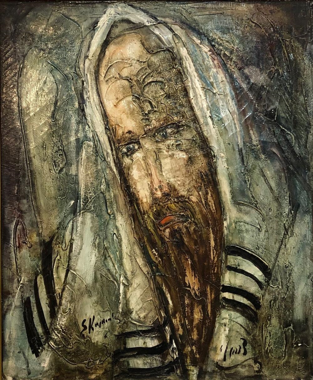 Zvi Raphaeli | Portrait of Jewish man | MutualArt