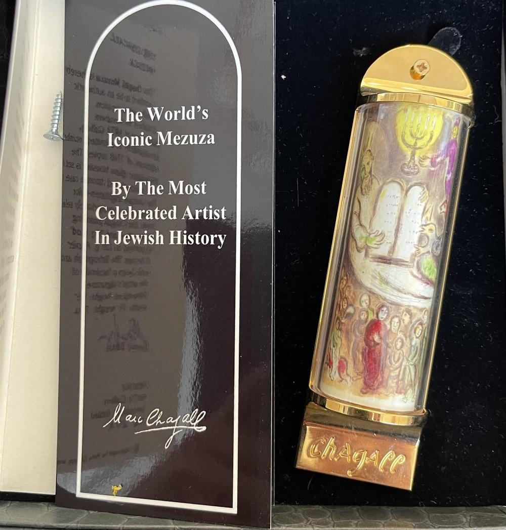 Marc Chagall Limited Edition Marc Chagall Mezuzah Ten Commandments