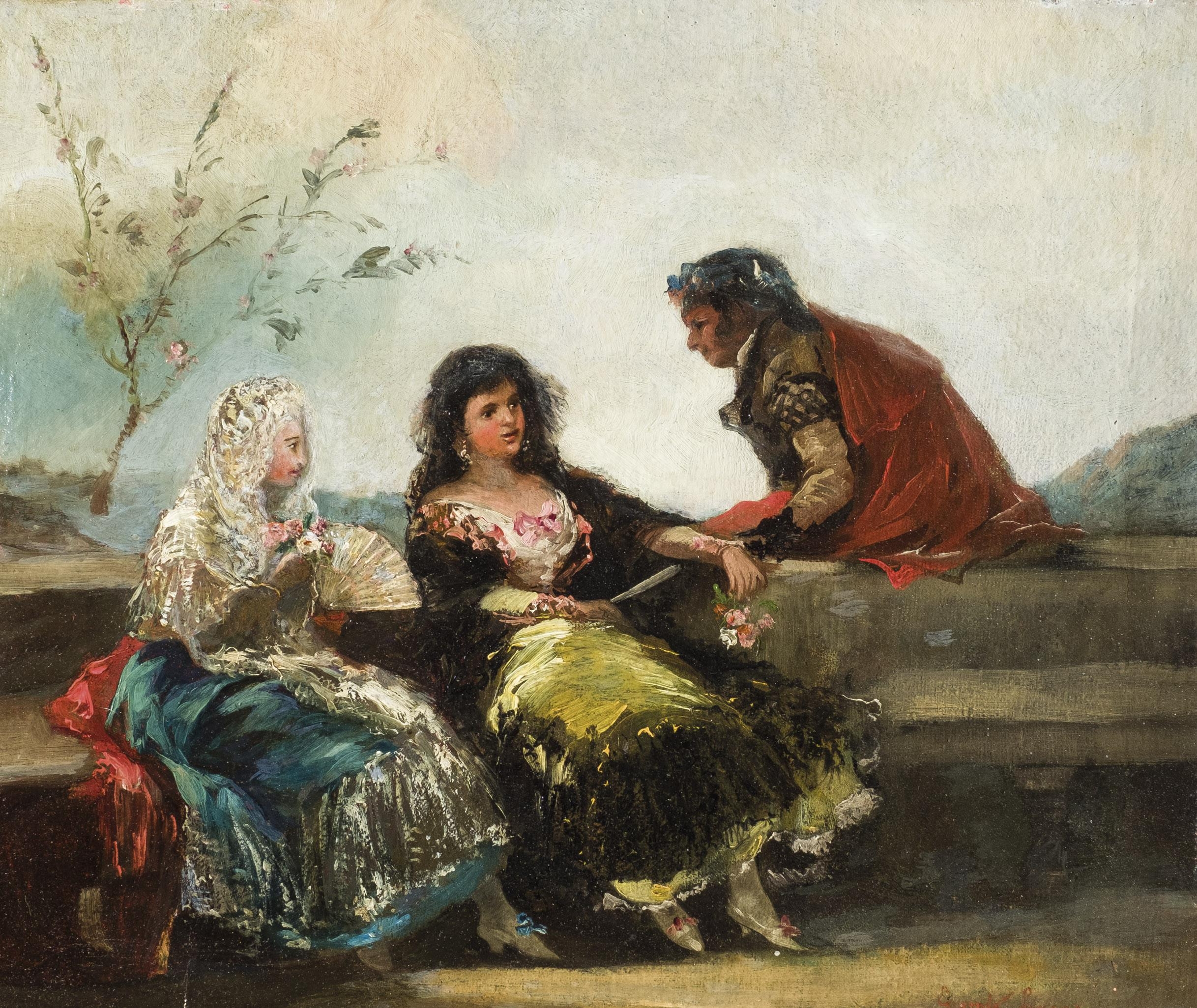 Flirting - Eugenio Lucas y Velázquez