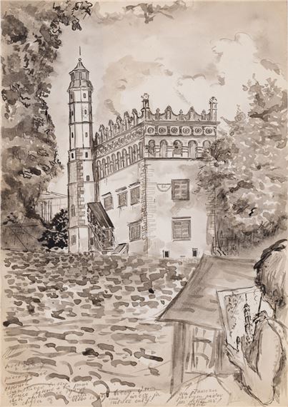 Ratusz sandomierski , 1956