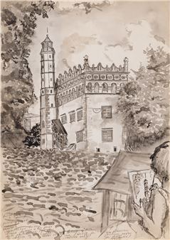 Ratusz sandomierski , 1956 - Andrzej Maziarski