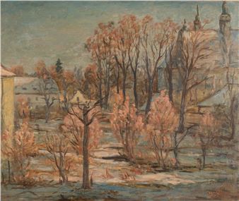 Widok na katedrę w Oliwie - Wladyslaw Lam