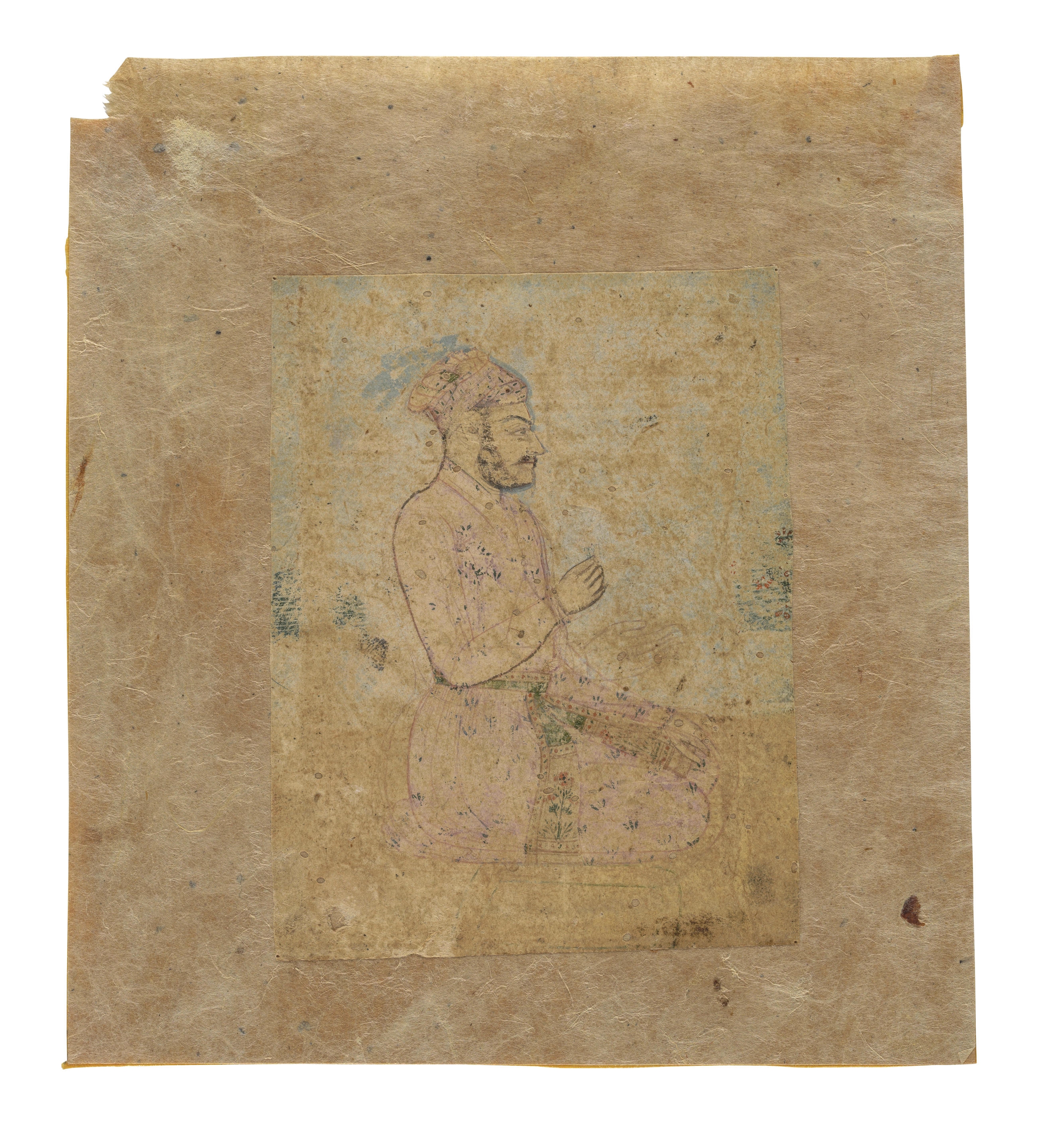 Indian School, 18th Century | TWO STUDIES OF A RULER IN WORSHIP AND A ...