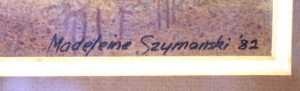 Artwork by Madeleine Szymanski, Mountain Ranges, Made of coloured etching