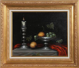 STILL LIFE WITH GREEN GRAPES - Paul Pinard