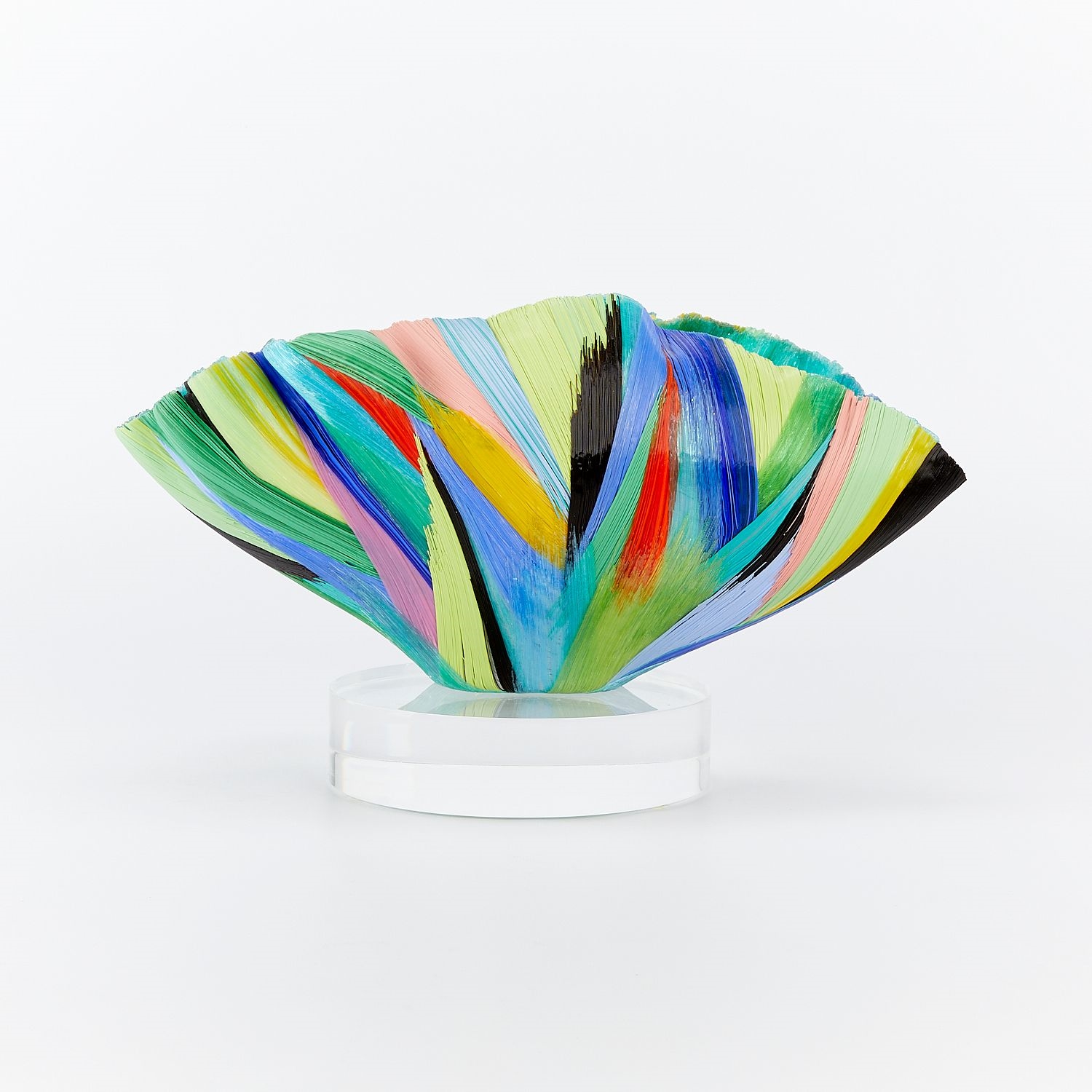Toots Zynsky | Filet-de-Verre Glass Bowl (1995) | MutualArt