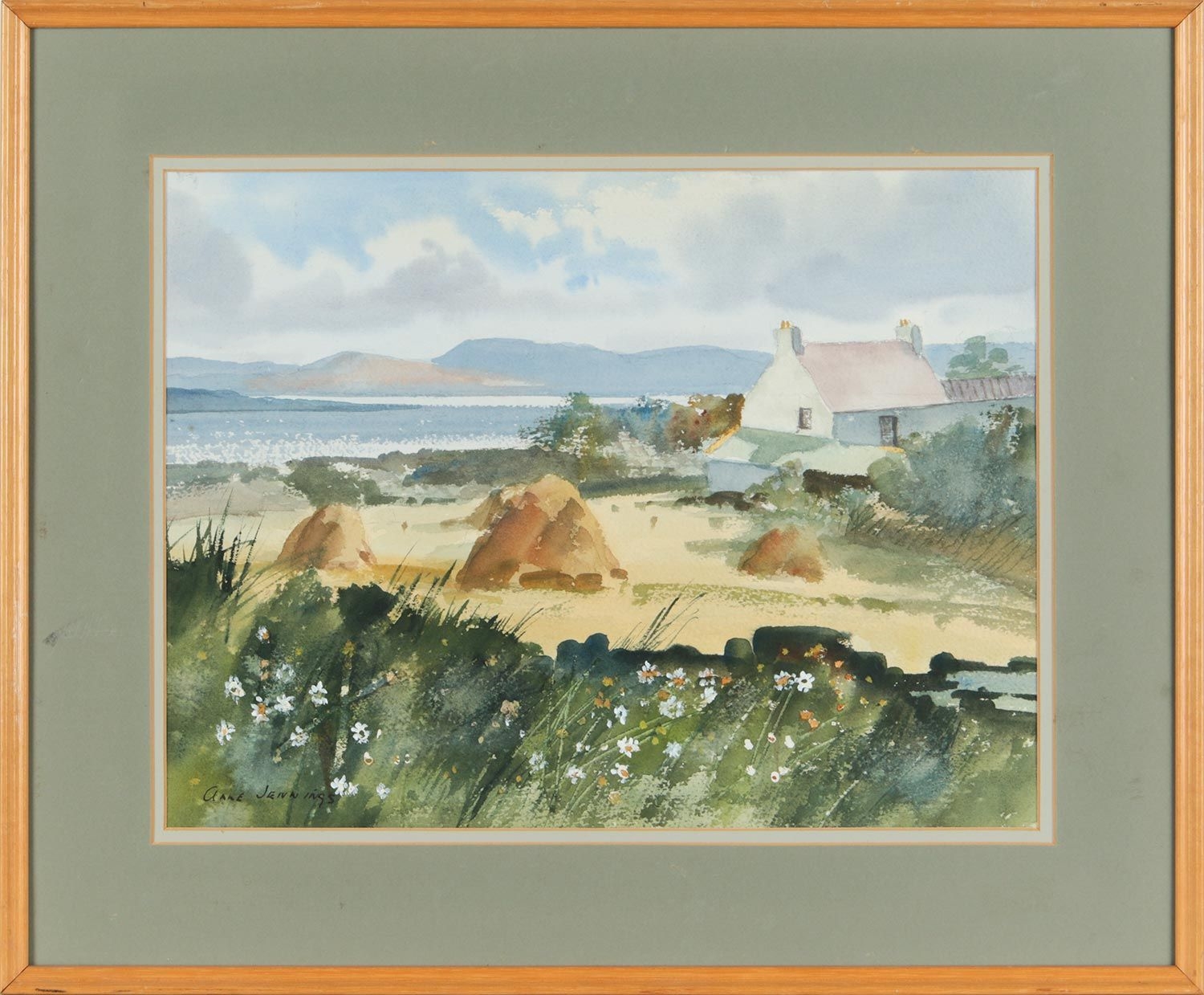 Artwork by Anne Jennings, SUMMER IN KERRY, Made of WATERCOLOUR DRAWING