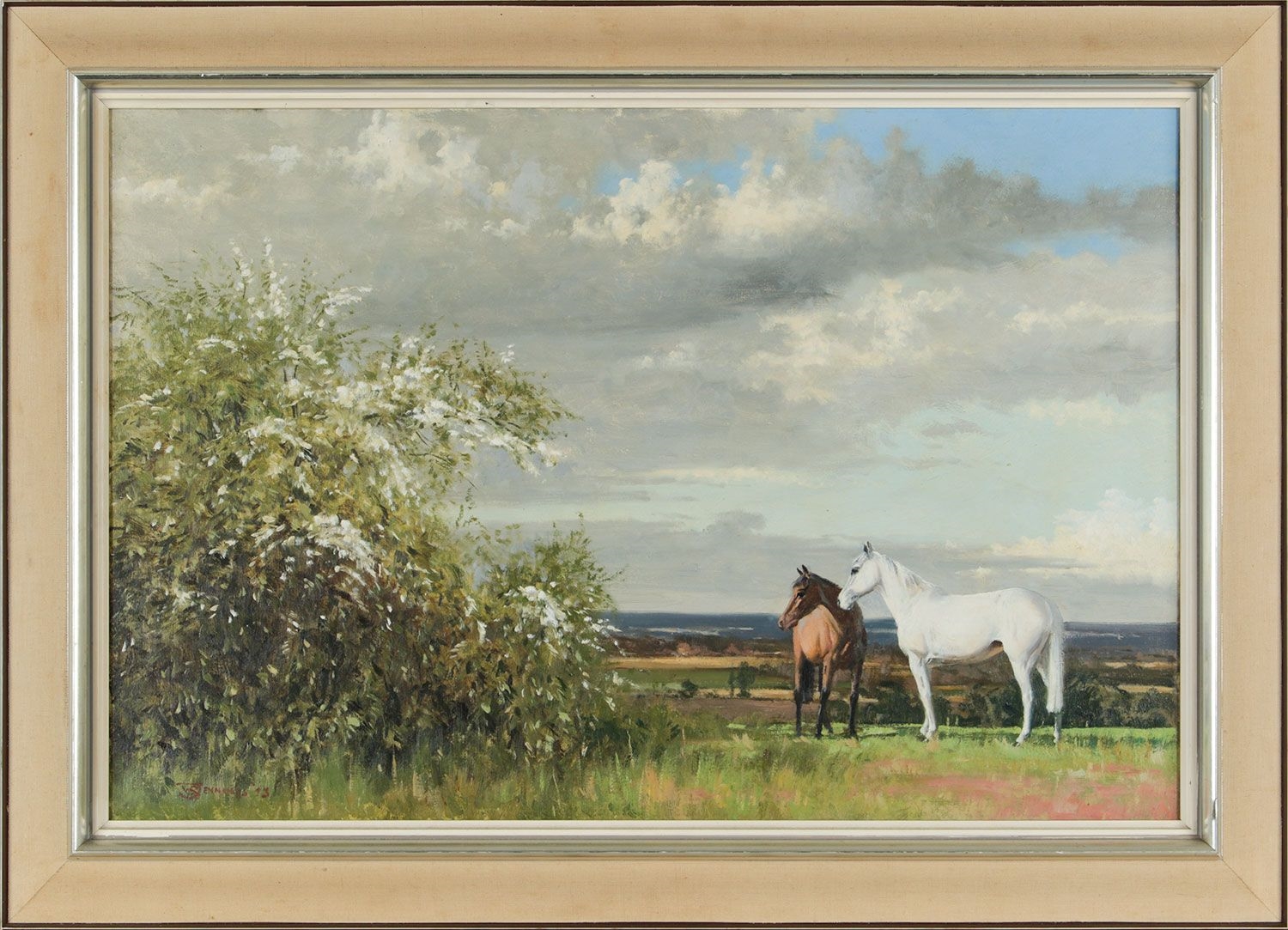 Artwork by Walter Robin Jennings, ON THE HILL, Made of OIL ON CANVAS