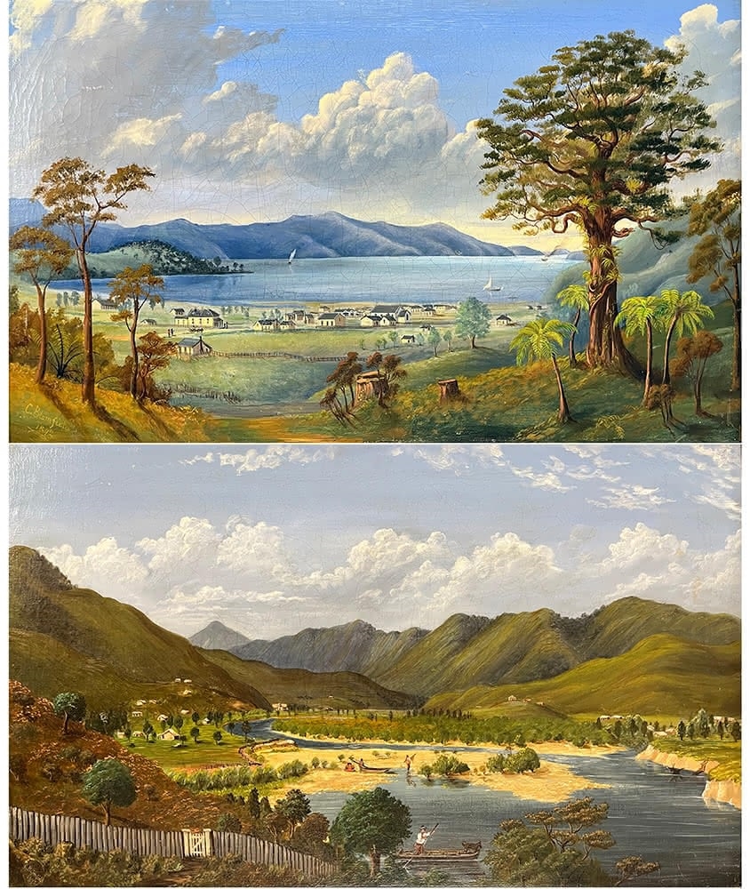 Coromandel & View of Kahurangi Valley, Pair c. 1870 - Charles Blomfield