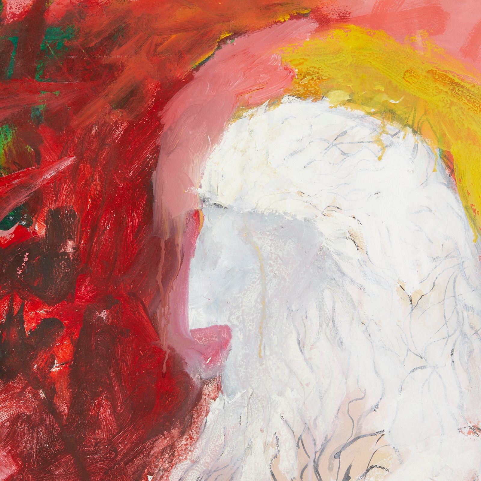 Abraham Rattner | Abraham Rattner Moses 'I Am That I Am' Painting (1979 ...