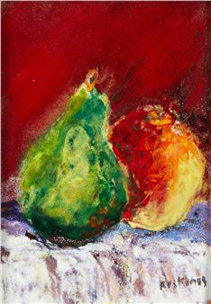 Daphne Keskinis "The Three Pears" Still Life - Daphne Keskinis
