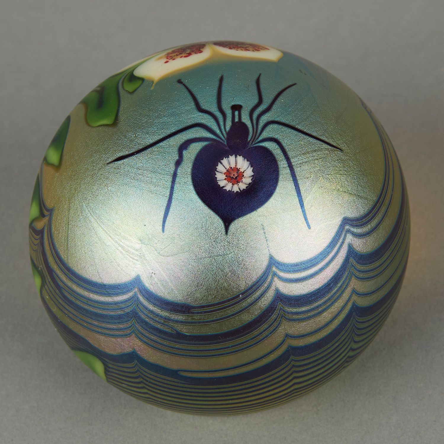 John Lewis 3 Orient & Flume Favrile Glass Paperweights (1974) MutualArt