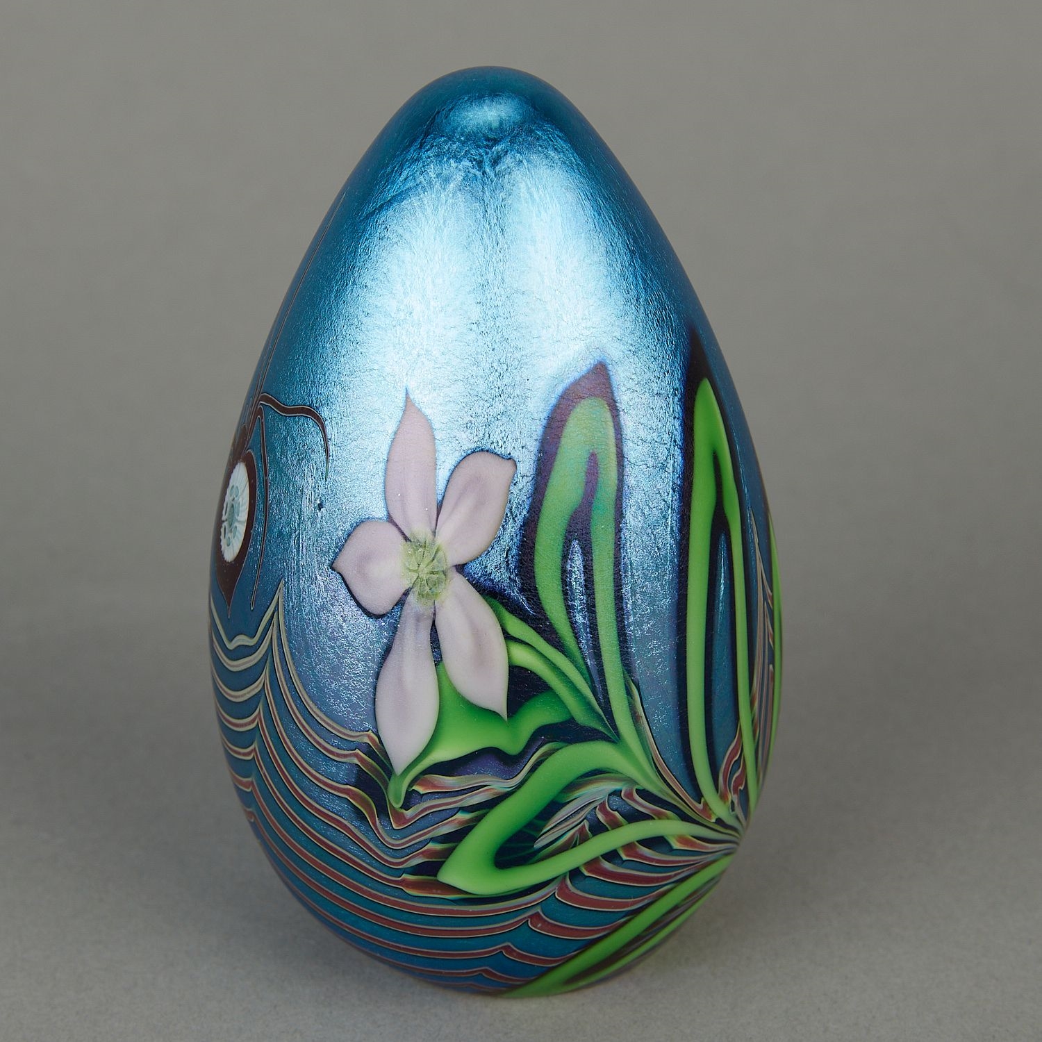 John Lewis 3 Orient & Flume Favrile Glass Paperweights (1974) MutualArt