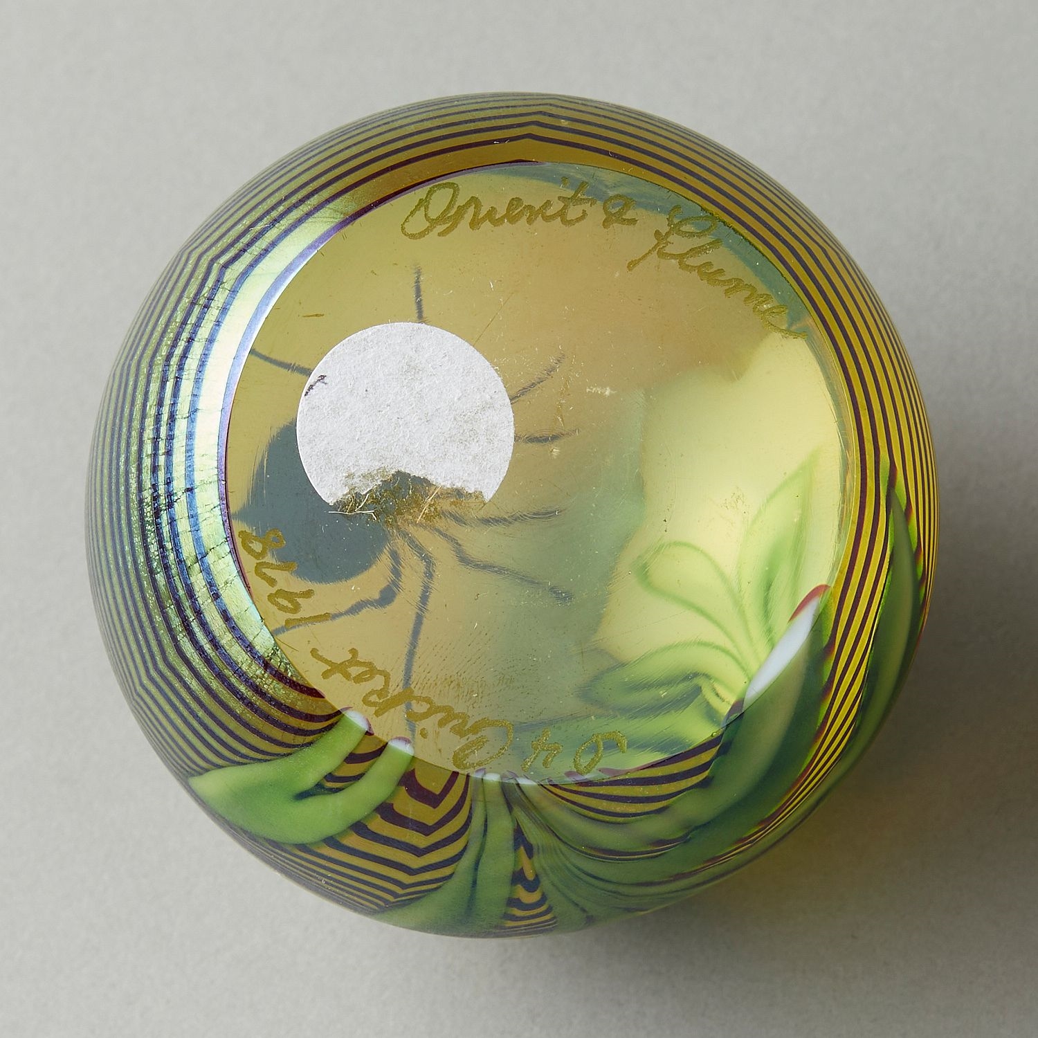 John Lewis 3 Orient & Flume Favrile Glass Paperweights (1974) MutualArt