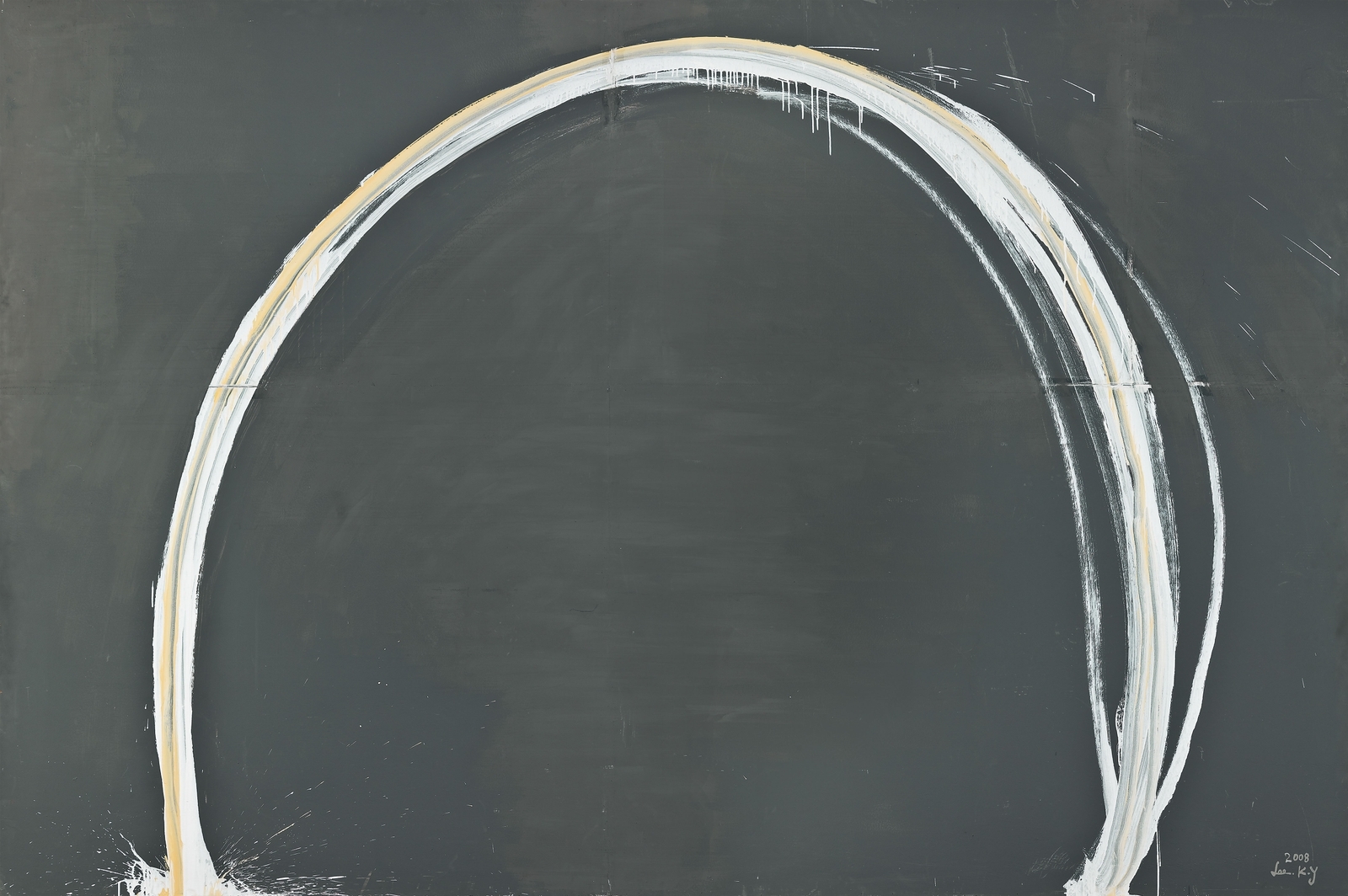 Artwork by Lee Kun-Yong, Body Drawing, Made of acrylic on wooden panel