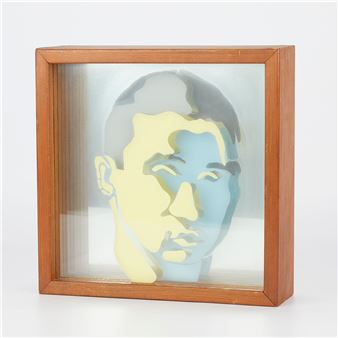 James Kielkopf "Self Portrait" Mixed Media 1966 - James Kielkopf