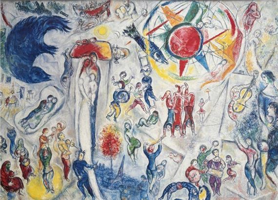 Marc Chagall | After Marc CHAGALL Life Framed offset 53 x 76 cm view ...