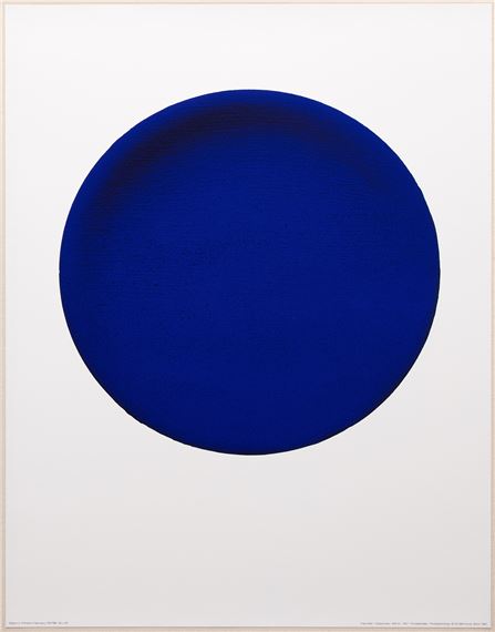 Yves Klein | Disque bleu - IKB 54 (1957) | MutualArt