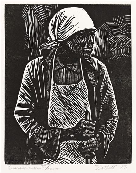 Survivor by Elizabeth Catlett, 1983