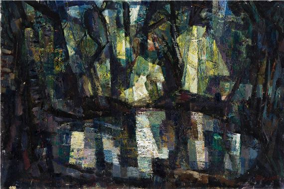 Woodland Pool by Edward L. Loper, circa 1970