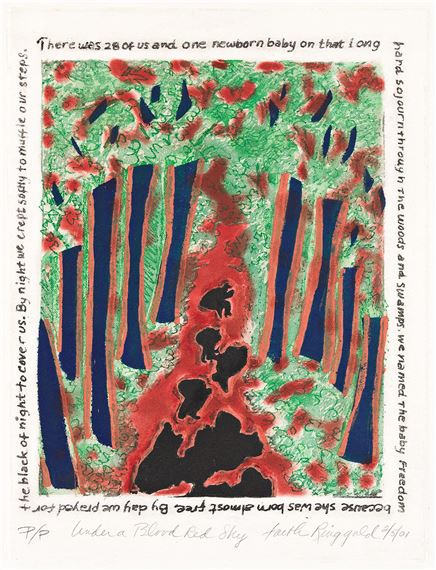 Under a Blood Red Sky. by Faith Ringgold, 2001