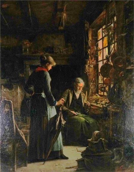 Father Serpolet's shop by Louis Gay, dated 1884