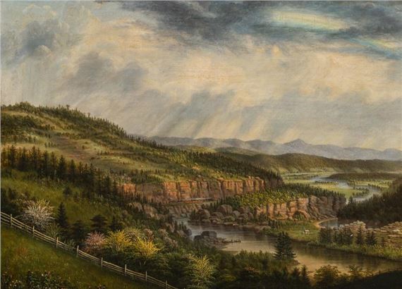 Allegheny near Pittsburgh, 1861 by William Coventry Wall, 1861