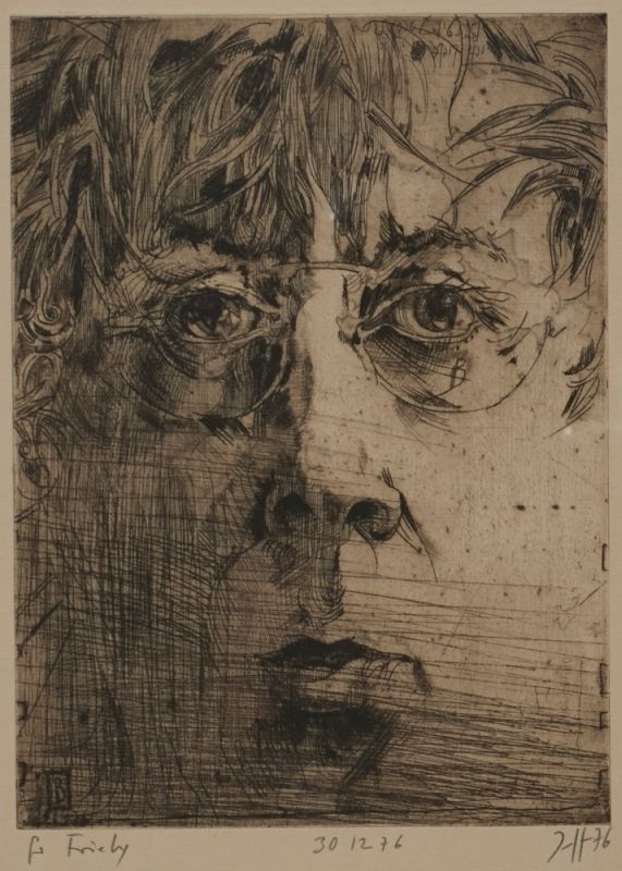 Horst Janssen | Selbst, Ich liebe Birgit Jacobsen | MutualArt