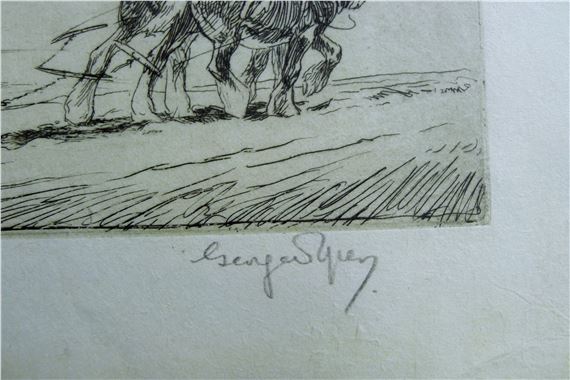 George Soper | SOPER, GEORGE (1870-1942) British, Ploughing, etching ...