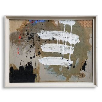 Composition, 1994. Technique mixte sur carton signée et datée en bas à gauche 48 x 63 cm à vue - Jean-paul Friol