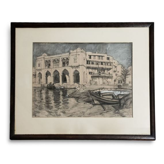 Alger, le Palais de l'Amirauté, 1929. Pastel signé, situé et daté en bas... by René Pinard, 1929