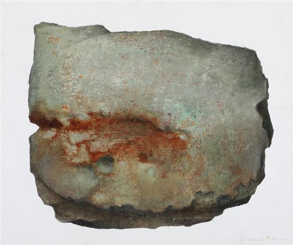 Albert Bertelsen | Sten med rust (1986) | MutualArt