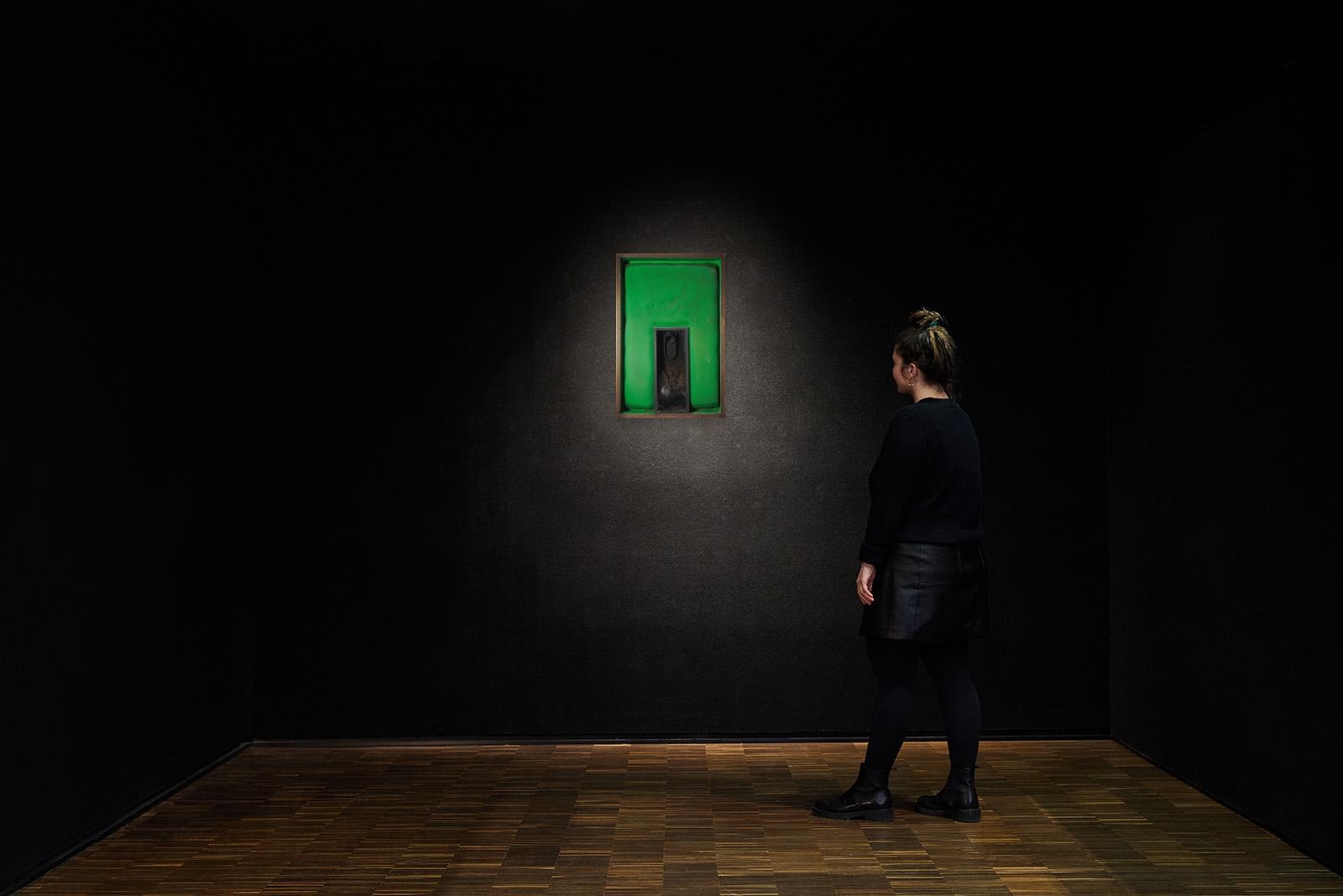 Artwork by Karl Fred Dahmen, Tele-Landschaft mit Objektschrein, Made of Plastic