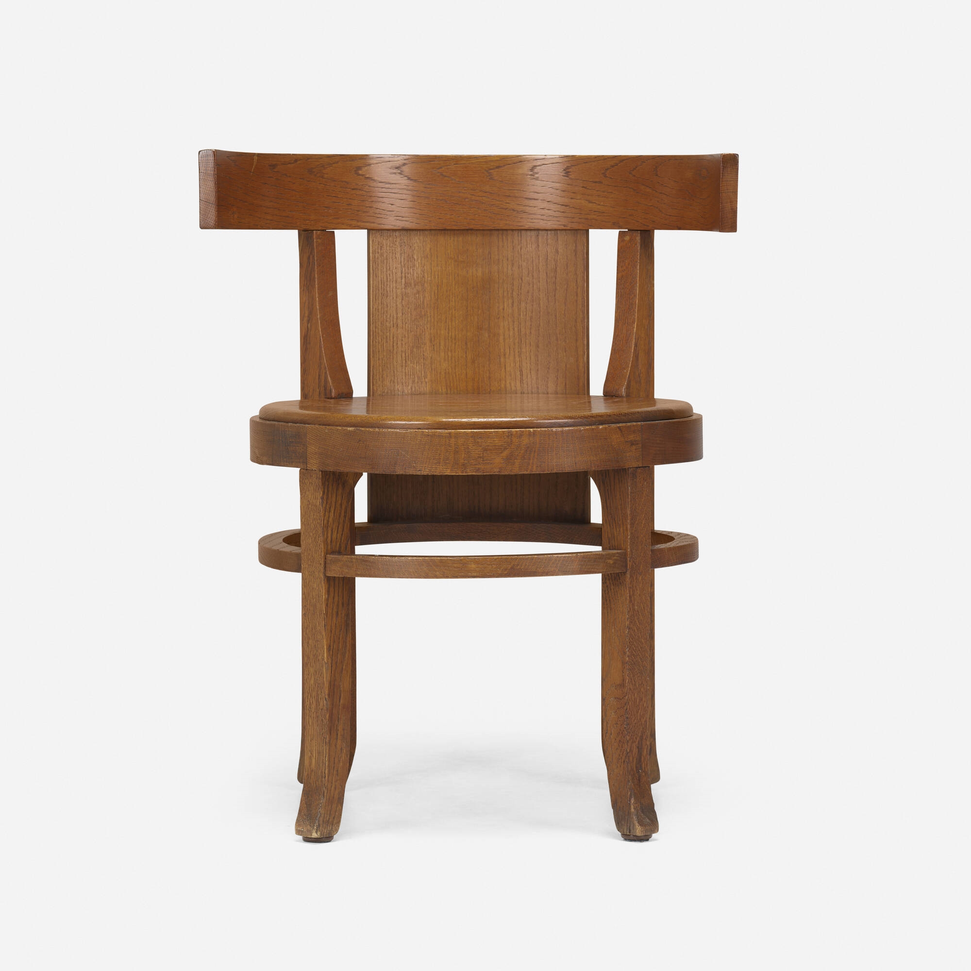 Frank Lloyd Wright | Barrel-back chair from the Frank L. Smith Bank ...