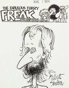 NOTE: Look for other pieces of original art from this same series in this auction - Gilbert Shelton