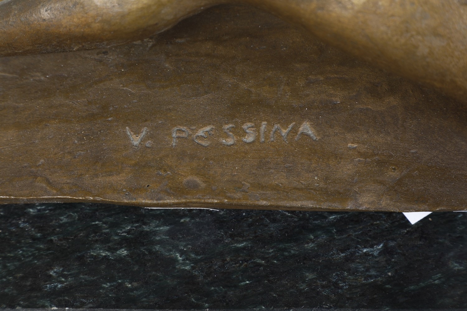 Artwork by Virgino Pessina, Bagnante, Made of bronzo