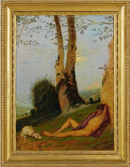 ENDYMION SLEEPING AT DOWN - Eugene Benson