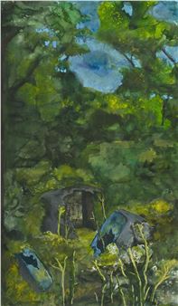 Joan Ryan and Julie C Baer: In the Woods: Nature-Inspired Paintings and Drawings  - Atlantic Works Gallery