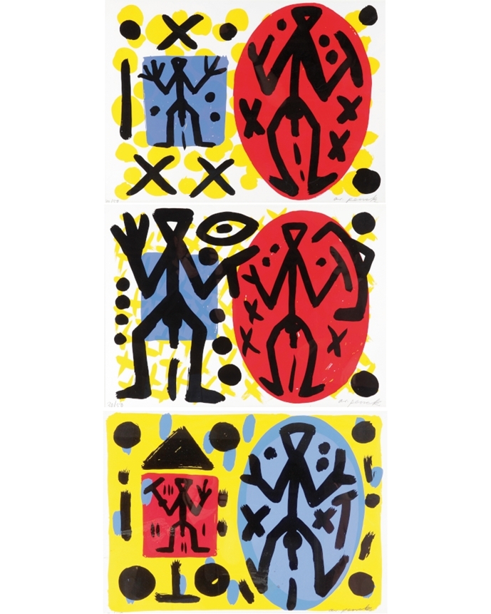 A.R. Penck | Der Schritt a yx2 3 (1990s) | MutualArt